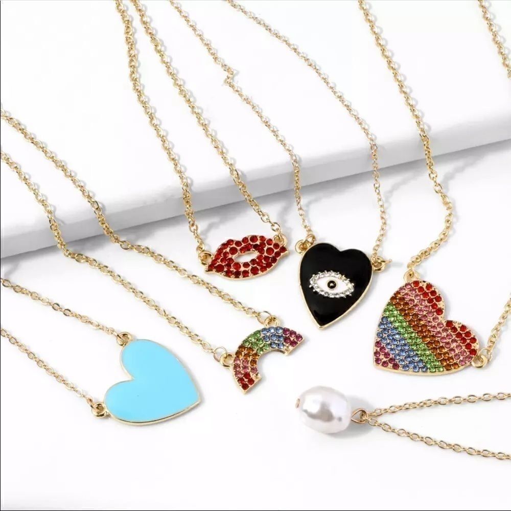Necklace Heart rainbow 🌈 